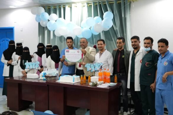 احتفاء باليوم العالمي للتمريض بمستشفى الدكتور عز الدين الشيباني بتعز