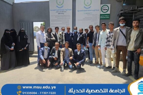 الجامعة التخصصية تنظم نزولًا ميدانيًا لطلبة الميكاترونكس إلى مصنع شملان للمياه المعدنية